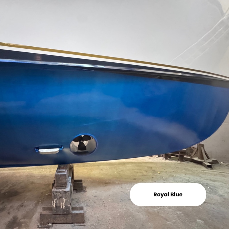 F2 antifouling applied to a boat hull
